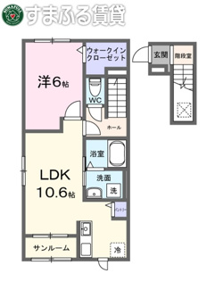 【間取り】 | ルミナス　ブラン　岡崎市筒針町