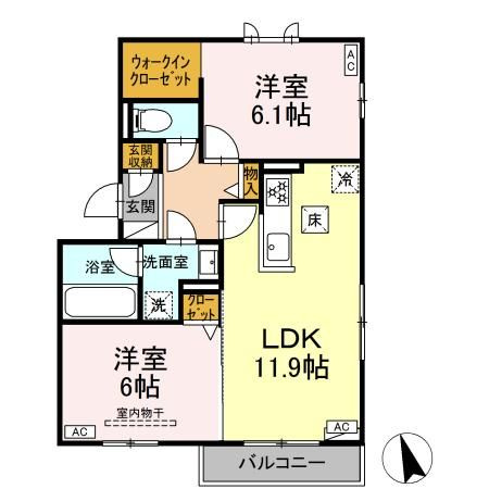Shympathique（サンパティーク）の間取り