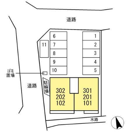 Shympathique（サンパティーク）の区画図