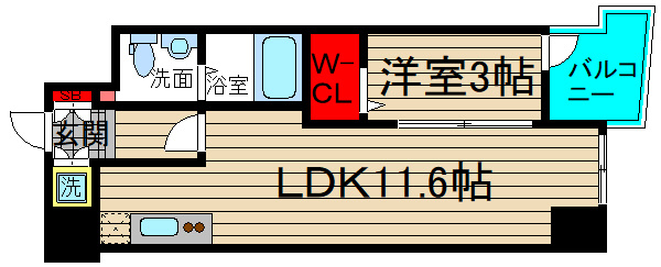 セレニテ本町グランデの間取り