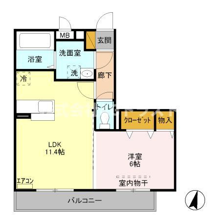 【間取り】 | ボヌール四季　Ⅱ