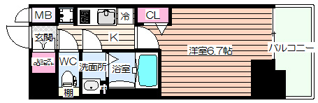 【間取り】 | プレサンス梅田北ディア