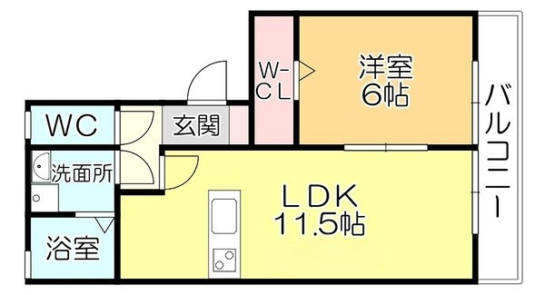 ハウスフリーデⅢの間取り