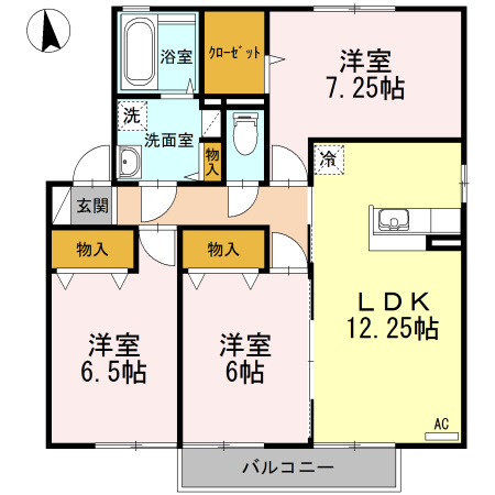 リビングタウン江戸屋敷 C棟の間取り