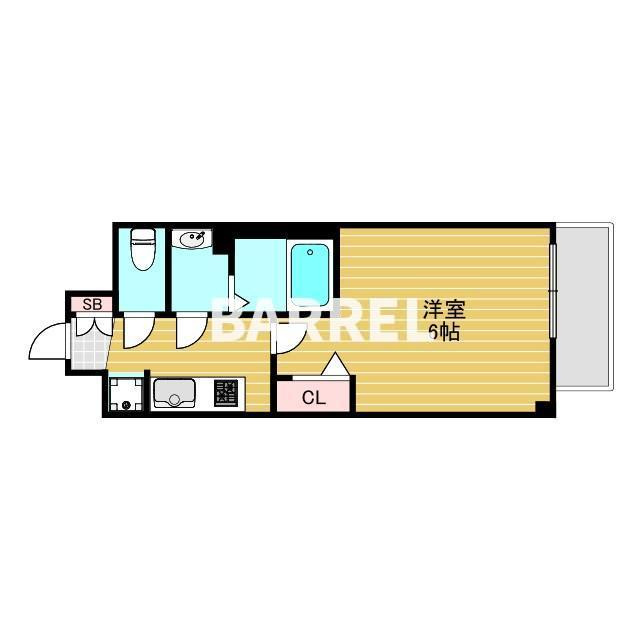 プレサンス新大阪ストリームの間取り