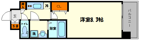 ララプレイス森ノ宮ベーネの間取り|ララプレイス森ノ宮ベーネ　間取り