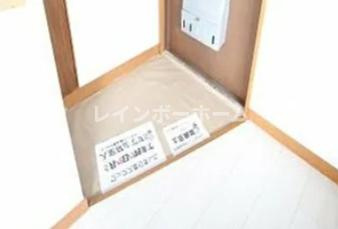 白樺コーポの玄関
