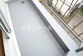白樺コーポのバルコニー