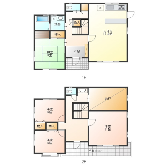【間取り】 | 富士市富士見台　中古戸建て　全1棟