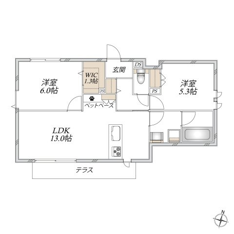 （仮称）上宮田メゾンの間取り