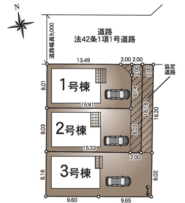 【区画図】 | Cradle garden　北中央第3　3号棟 | ★内覧予約でブランド米2kg★