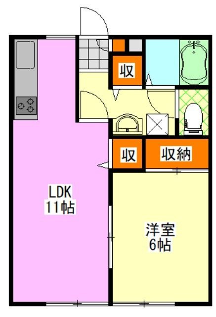 ビレッジサングランデＡ棟の間取り