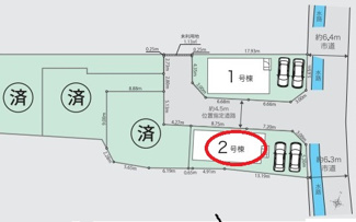 【区画図】 | 日野市日野　2号棟　仲介手数料無料 | 2号棟です。