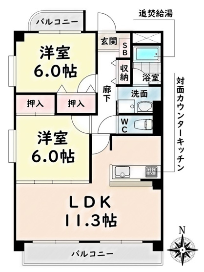【間取り】 | ホワイトドエル道徳【名古屋市賃貸・エレベーター】