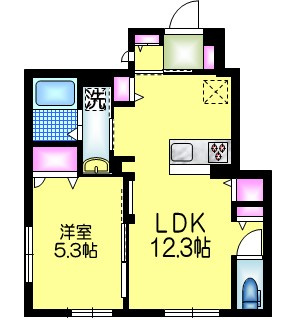 仮称　千歳２丁目新築Ａの間取り|★１フロア１住戸★