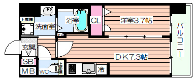 【間取り】 | プレサンス塚本ミッドネクスト