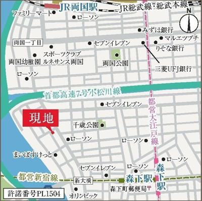 【地図】 | LiveFlat森下Ⅱ（ライブフラット森下Ⅱ）
