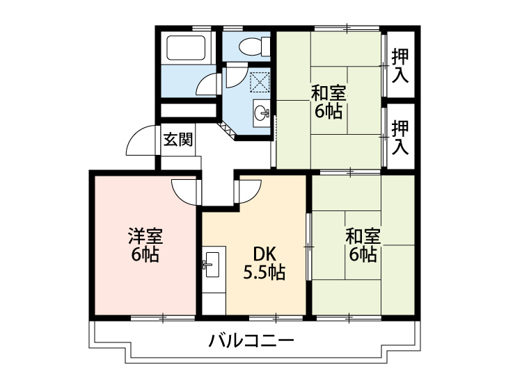 棚尾マンション　　刈谷市近郊の賃貸ならクラスホーム刈谷店の間取り