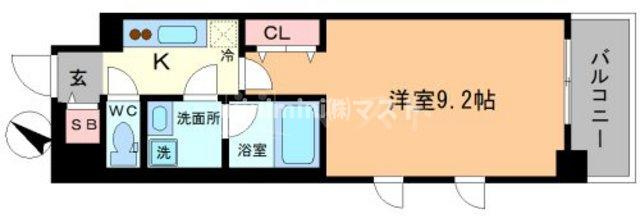 コンフォリア京町堀の間取り