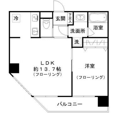 ＧＬ蔵前の間取り|間取りです。