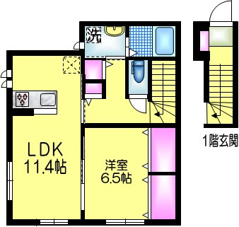 仮称　千歳２丁目新築Ａの間取り|★１フロア１住戸★