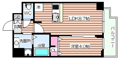 【間取り】 | プレサンスOSAKA姫里ヴィオン