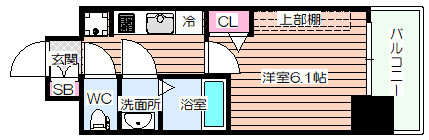 【間取り】 | プレサンスOSAKA姫里ヴィオン