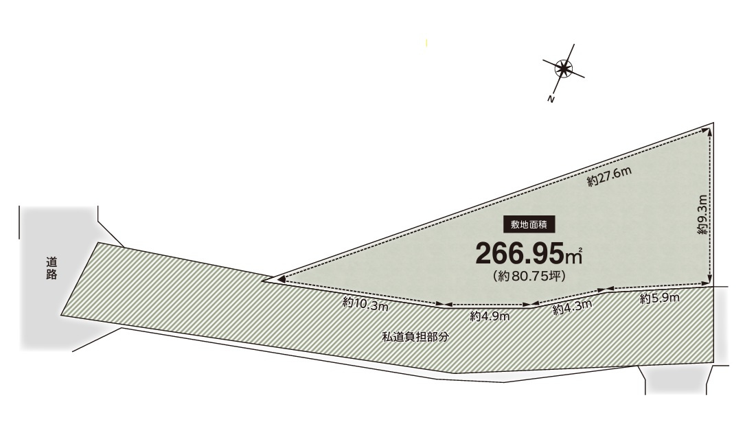 吹田市千里丘下　売り土地の画像
