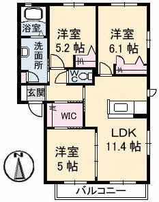 ロイヤル フェルティ Ｆ棟の間取り