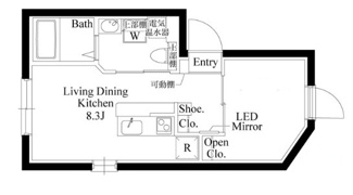 【間取り】 | ＣＡＳＡ　ＧＲＡＺＩＥ　西大島 | 間取りです。