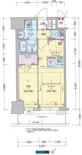 プレサンス　ＤＯＭＥＣＩＴＹ　コレーレの間取り