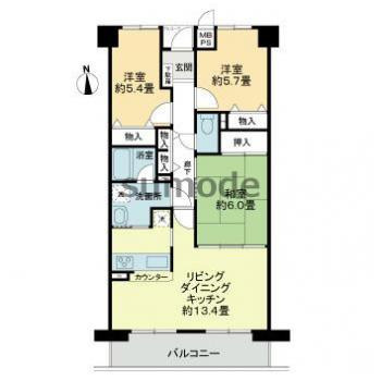 【間取り】 | ライオンズマンション水無瀬弐番館