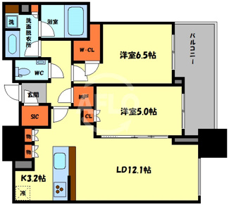 【間取り】 | シティタワー大阪本町　開平小学校区 | シティタワー大阪本町　間取り