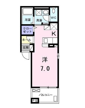ディアコート栗栖野の間取り