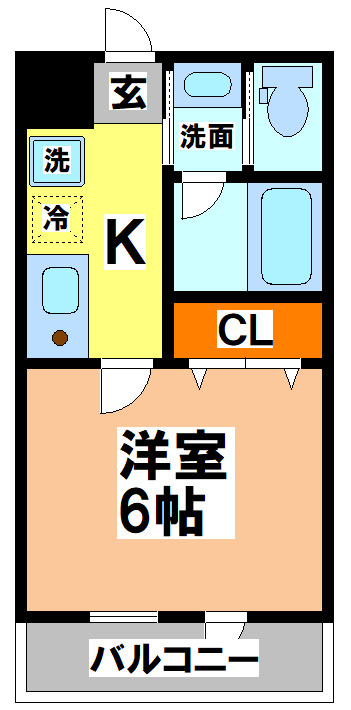 三鷹市下連雀７丁目の賃貸マンションの間取り