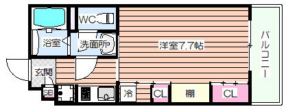 【間取り】 | リブリ・シャルマン・パレス・吉野
