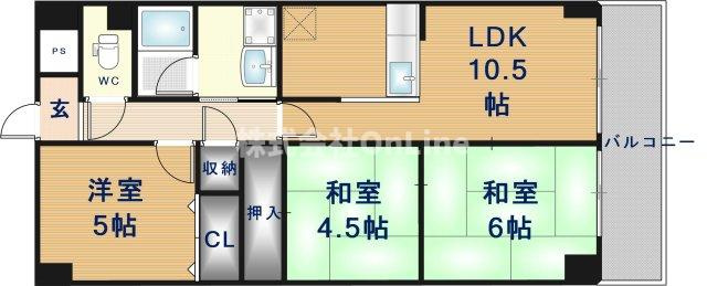 【間取り】 | リアライズ吉田（旧グランドゥール西岡）