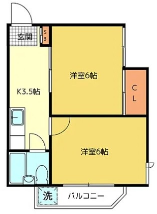 コーポあかねの間取り