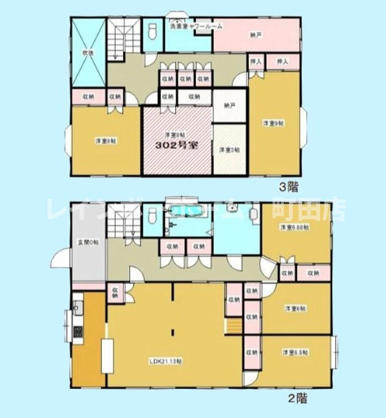 シェアハウス・ブルーメン※初期費用分割あと払いサービス利用可能物件の間取り
