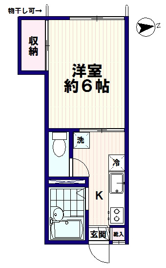 サニーハイツ中村の間取り