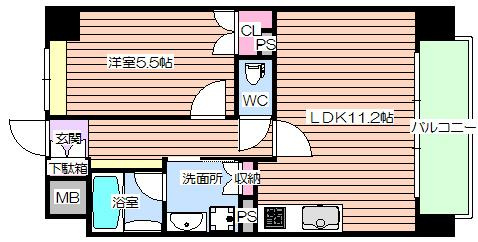 【間取り】 | シティエール東梅田Ⅱ