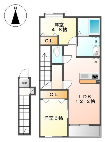 【間取り】 | ロイヤルパレスS