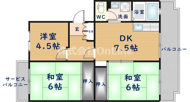 【間取り】 | セピアコート山本
