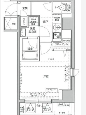 アイル日暮里の間取り|間取りです。