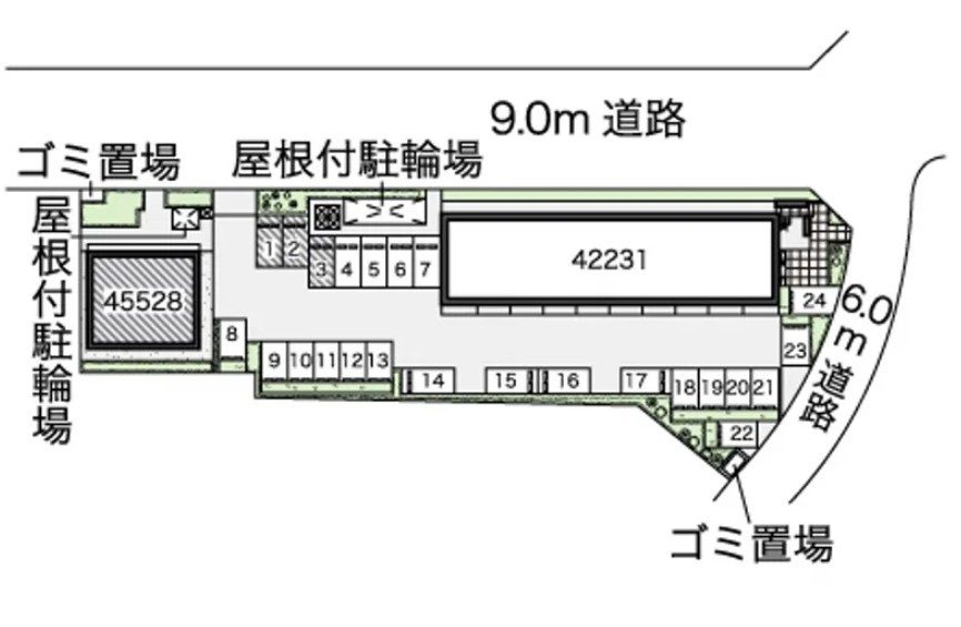 レオネクストソレイユ柏Ⅱの区画図