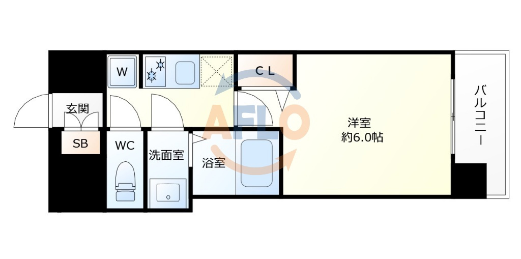 プレリス阿波座Bloomの間取り|プレリス阿波座Bloom　間取り