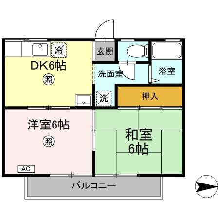 コーポひまわりの間取り