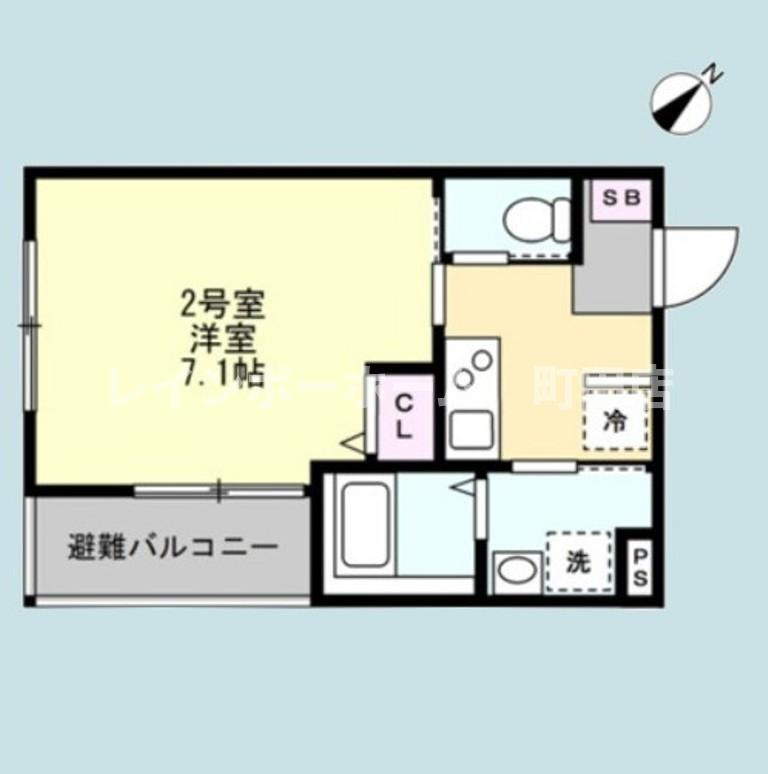 ベイルーム相武台前※初期費用分割後払いサービス利用可能物件の間取り