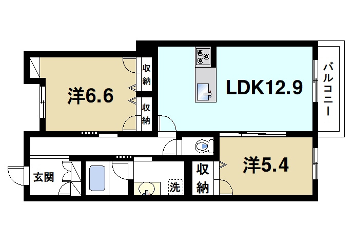 シャーメゾン　平城山の間取り