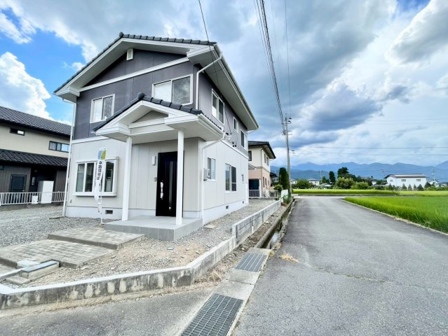 安曇野市三郷明盛の前面道路含む現地写真